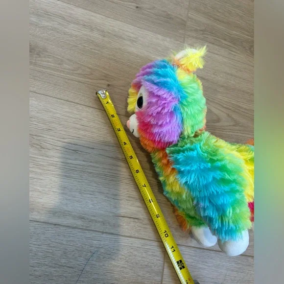 Spark Create Imagine Rainbow Llama Stuffed Cute Animal Plush Sparkle Eyes 10” - Picture 9 of 9